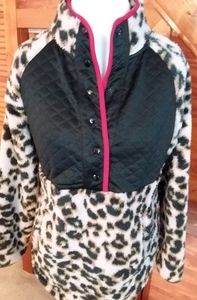 Maurices leopard print sherpa pullover